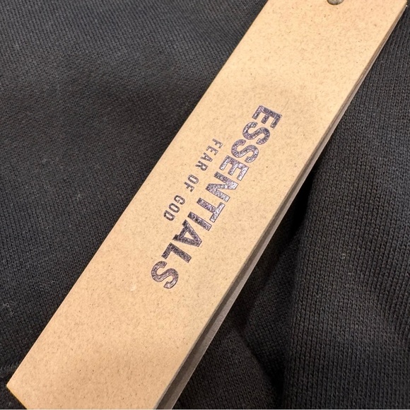 ESSENTIALS Fear of God Men’s XL Hoodie Stretch Limo Black NEW W/ Tags. - Picture 4 of 10